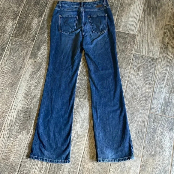Boden flare jeans Medium wash Midrise Women’s size 4 Stretch denim - Picture 9 of 13